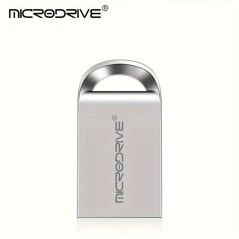 Мини USB-флеш-накопитель MICRODRIVE USB 2.0, 32 ГБ, серебристый