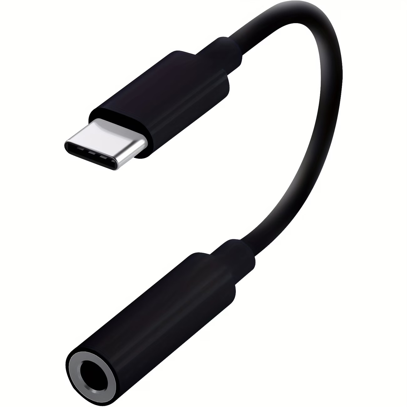 USB-C to 3.5 mm DAC audio adapter, black