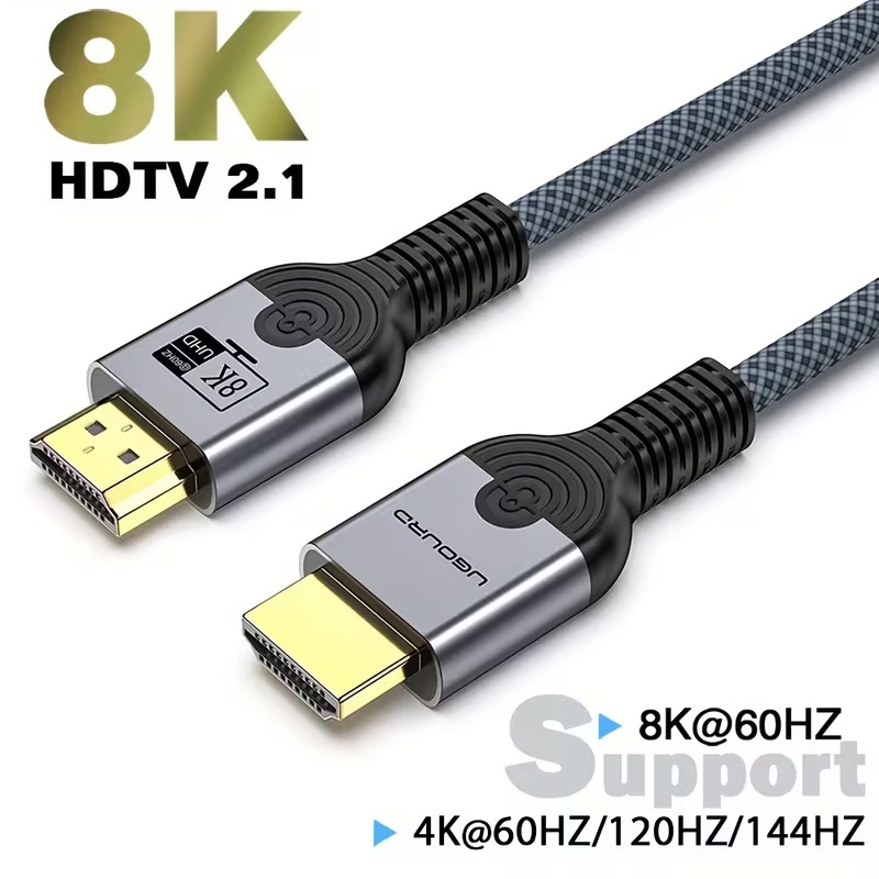 Кабель HDMI 2.1, 1 м, 8K 60 Гц, 48 Гбіт/с