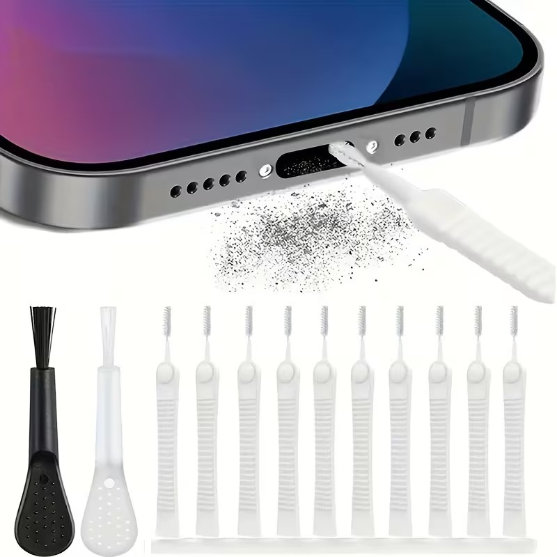 Small opening and keyboard cleaning brush set, 12 pcs