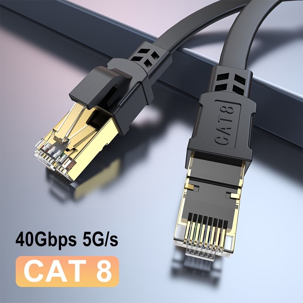 Патч-корд UGOURD Cat8 RJ45, плоский, 1 м