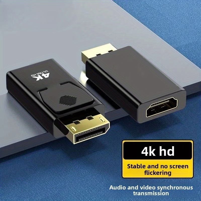 Адаптер DisplayPort — HDMI, чорний