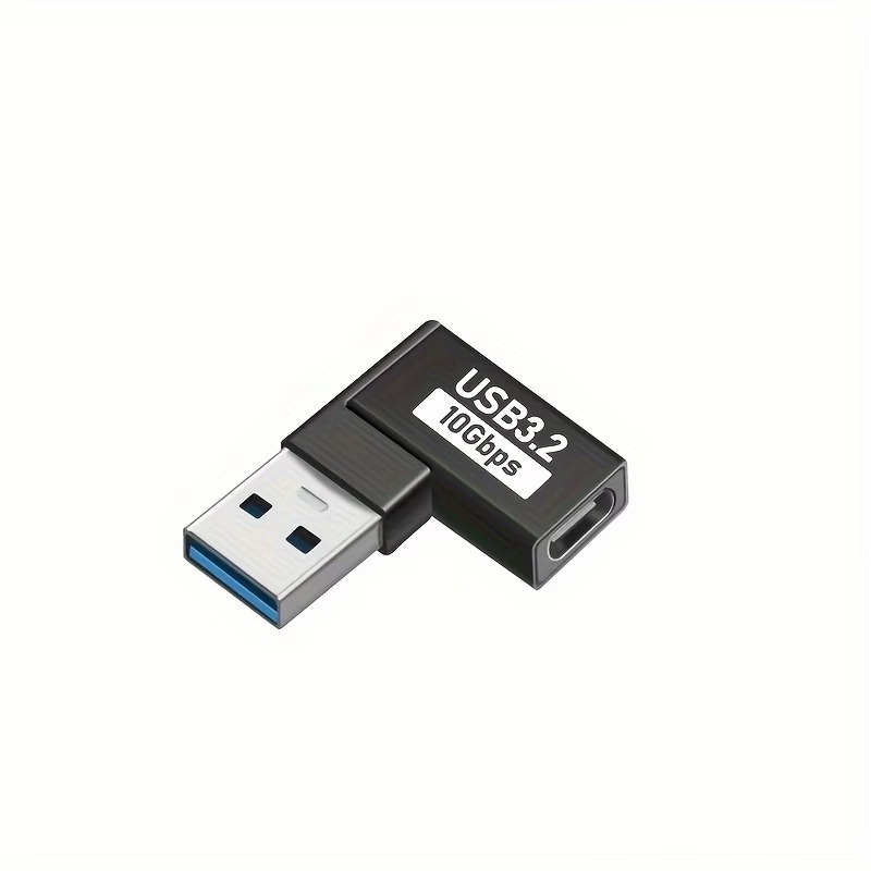 Угловой адаптер RIJOW USB-A — USB-C, 90°