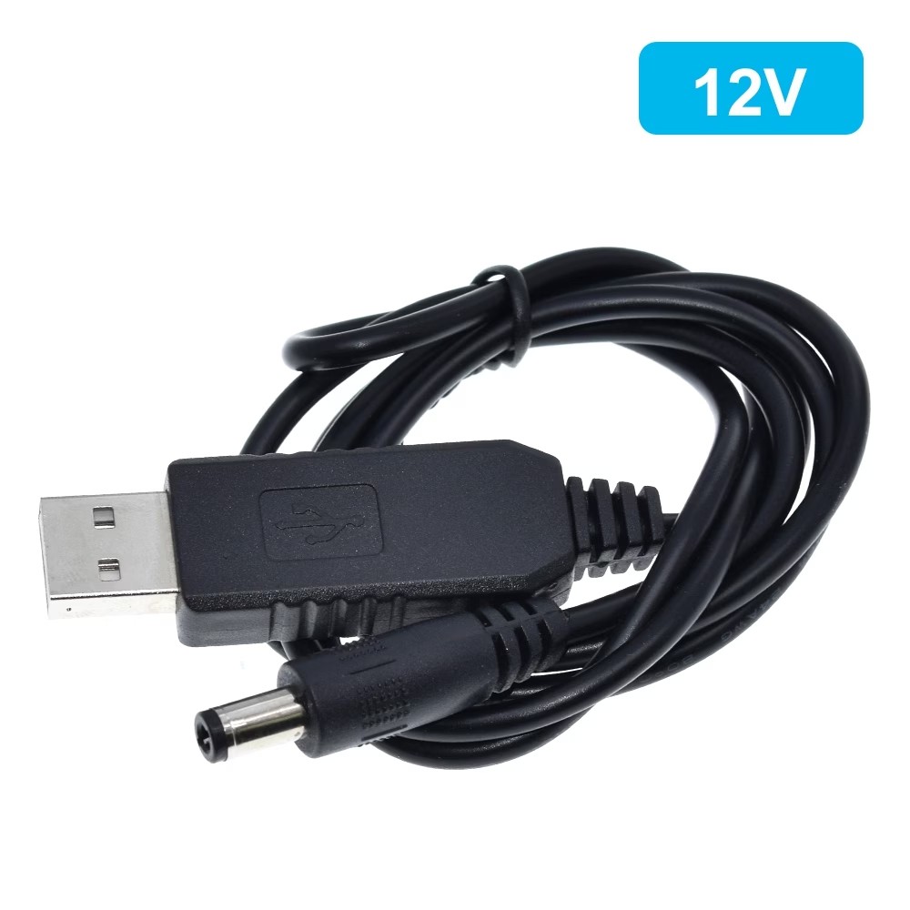 Кабель-преобразователь UMLIFE USB 5 В → DC 12 В, 5.5×2.1 мм, 1 м