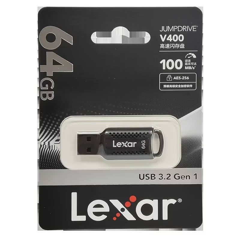 USB-флеш-накопитель Lexar JumpDrive V400 USB 3.2 Gen 1, 64 ГБ